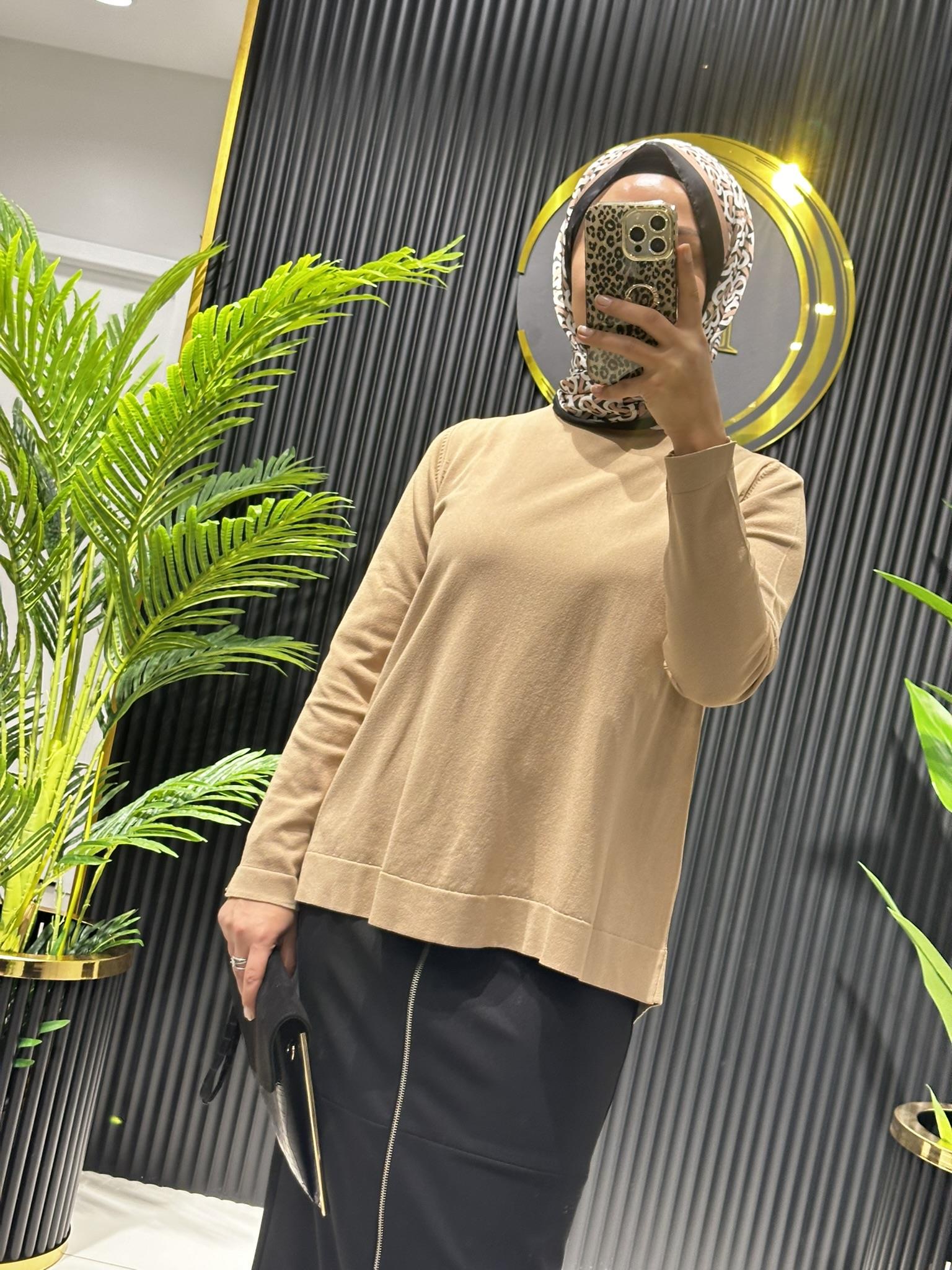 902 ETEK ÜSTÜ TEK TUNİK MOCHA