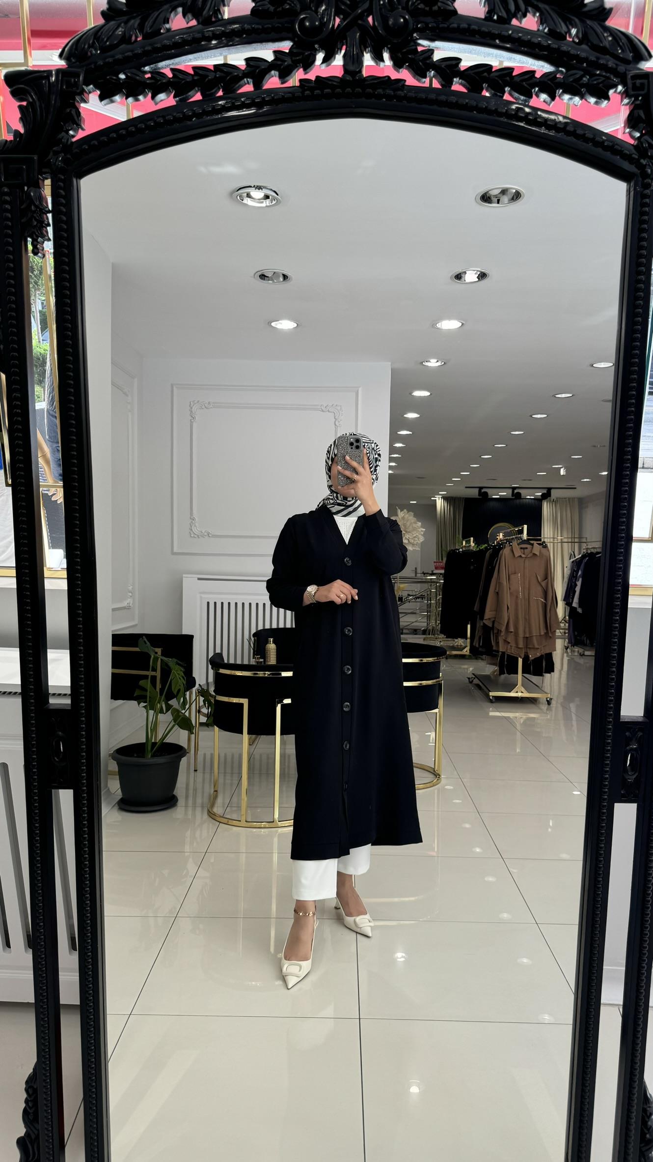 96489 Aerobin düğmeli kap- SİYAH