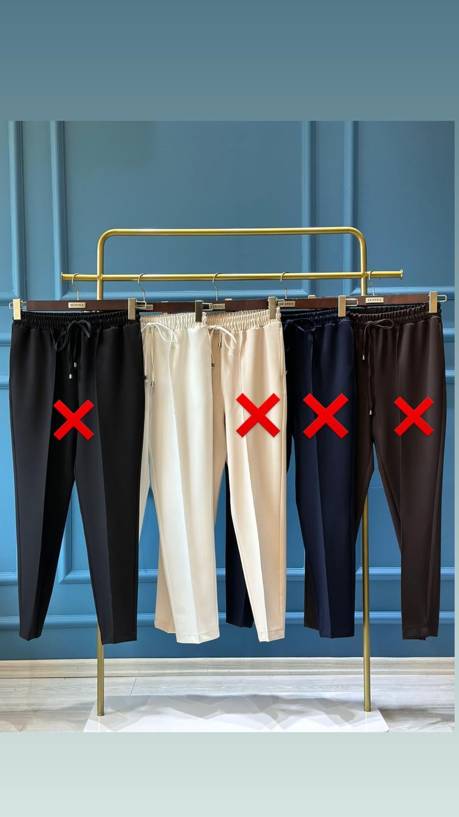SZ-153  YANDAN CEPLİ BAĞCIKLI PANTOLON EKRU