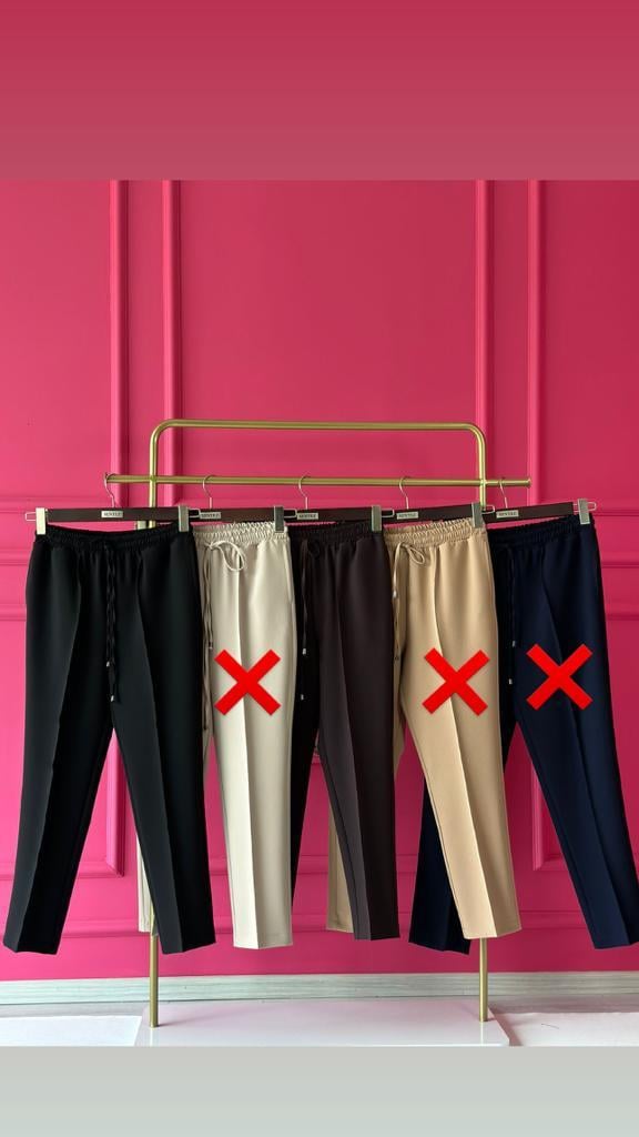 SZ- 153  YANDAN CEPLİ BAĞCIKLI PANTOLON   KAHVE