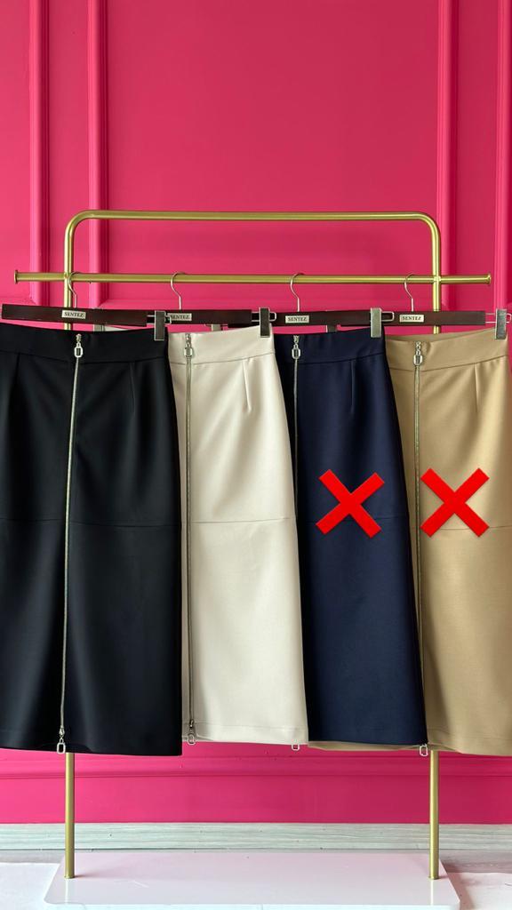 SZ-5440  ÖNÜ FERMUARLI SPOR ETEK     BEJ
