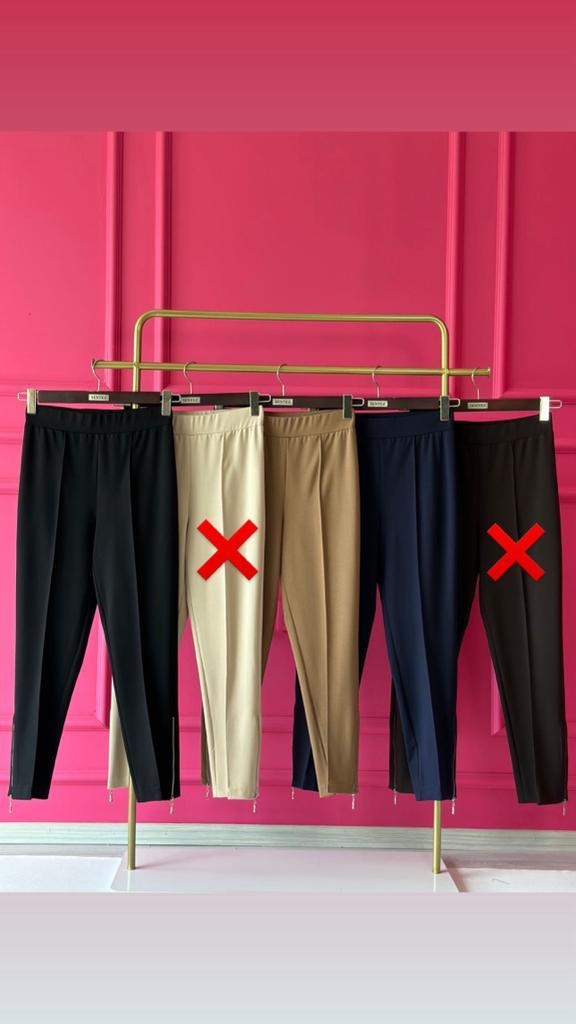 SZ-5541  PAÇASI FERMUARLI PANEGALE DAR PAÇA PANTOLON LACİVERT