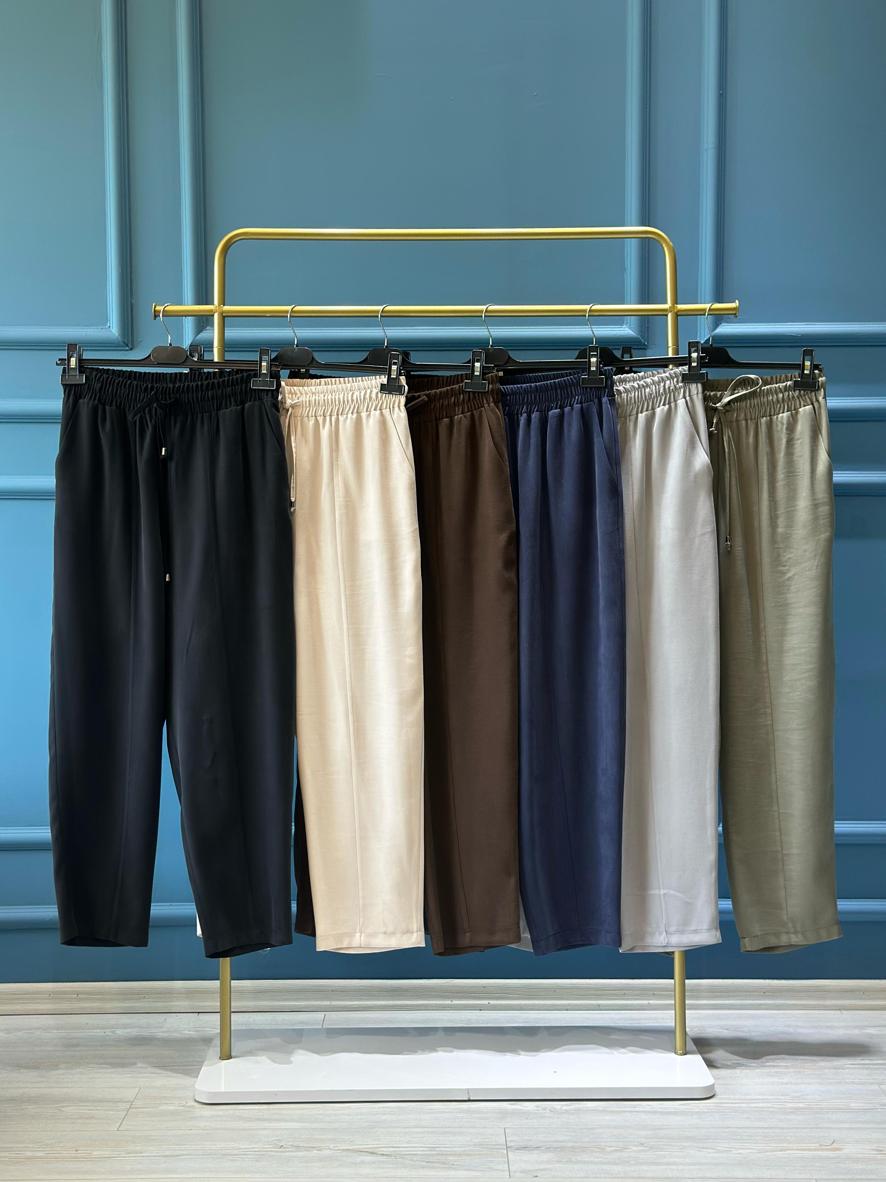 SZ-5563 Asya havuç pantolon-SİYAH