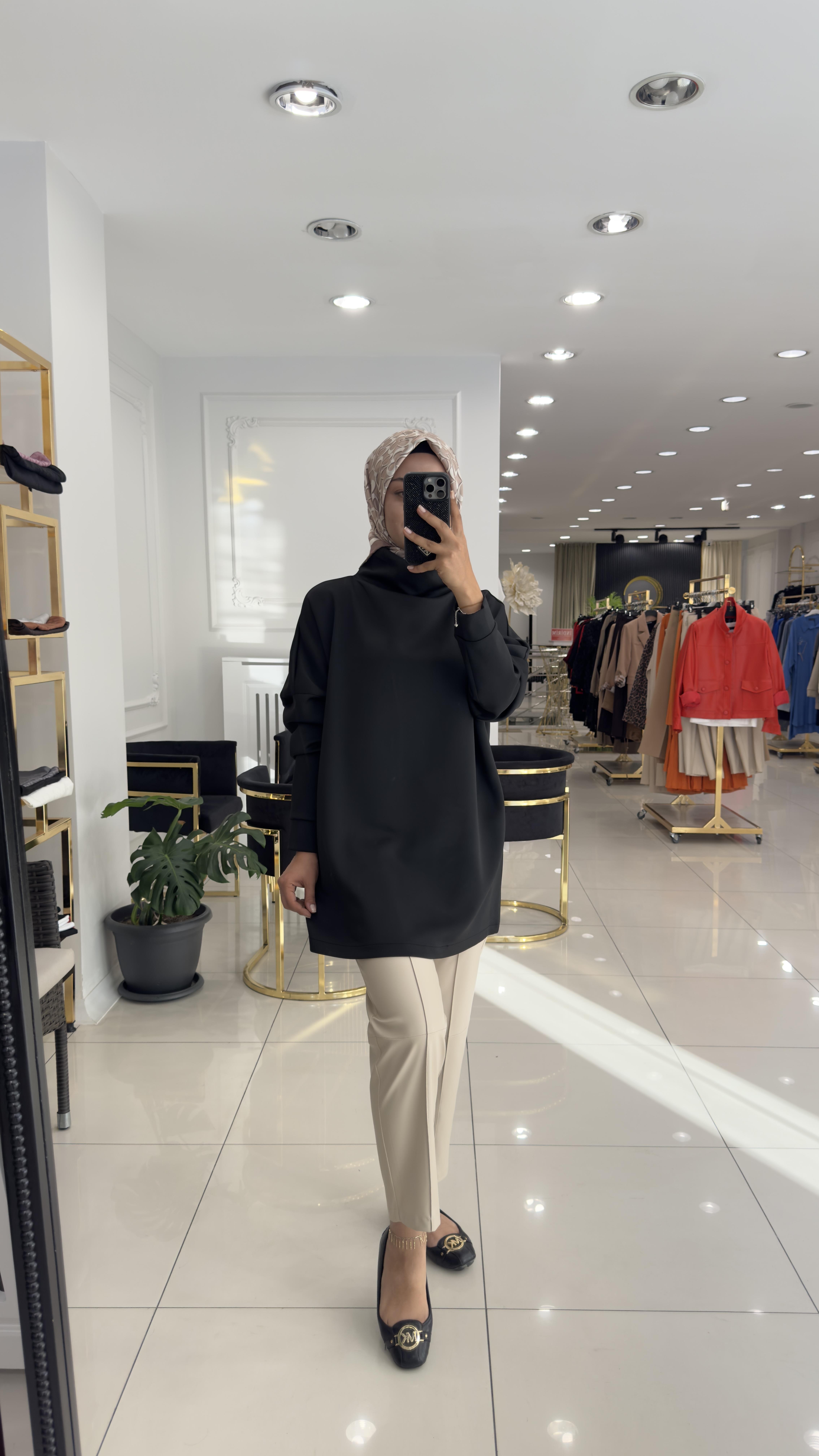 SZ-5564 Pandora deri pantolon-BEJ