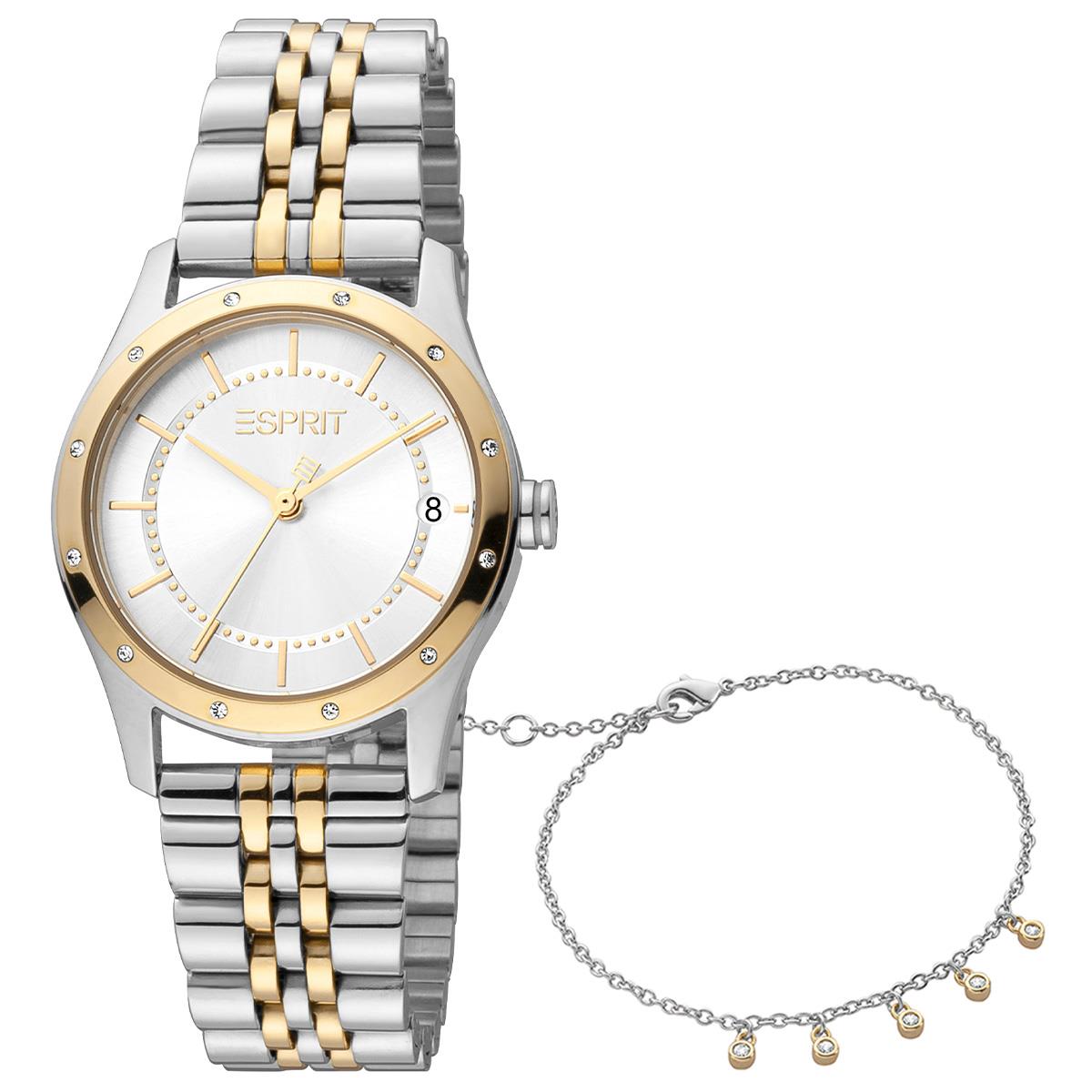 Esprit ES1L223M3145 Kadın Kol Saati ve Bileklik Seti