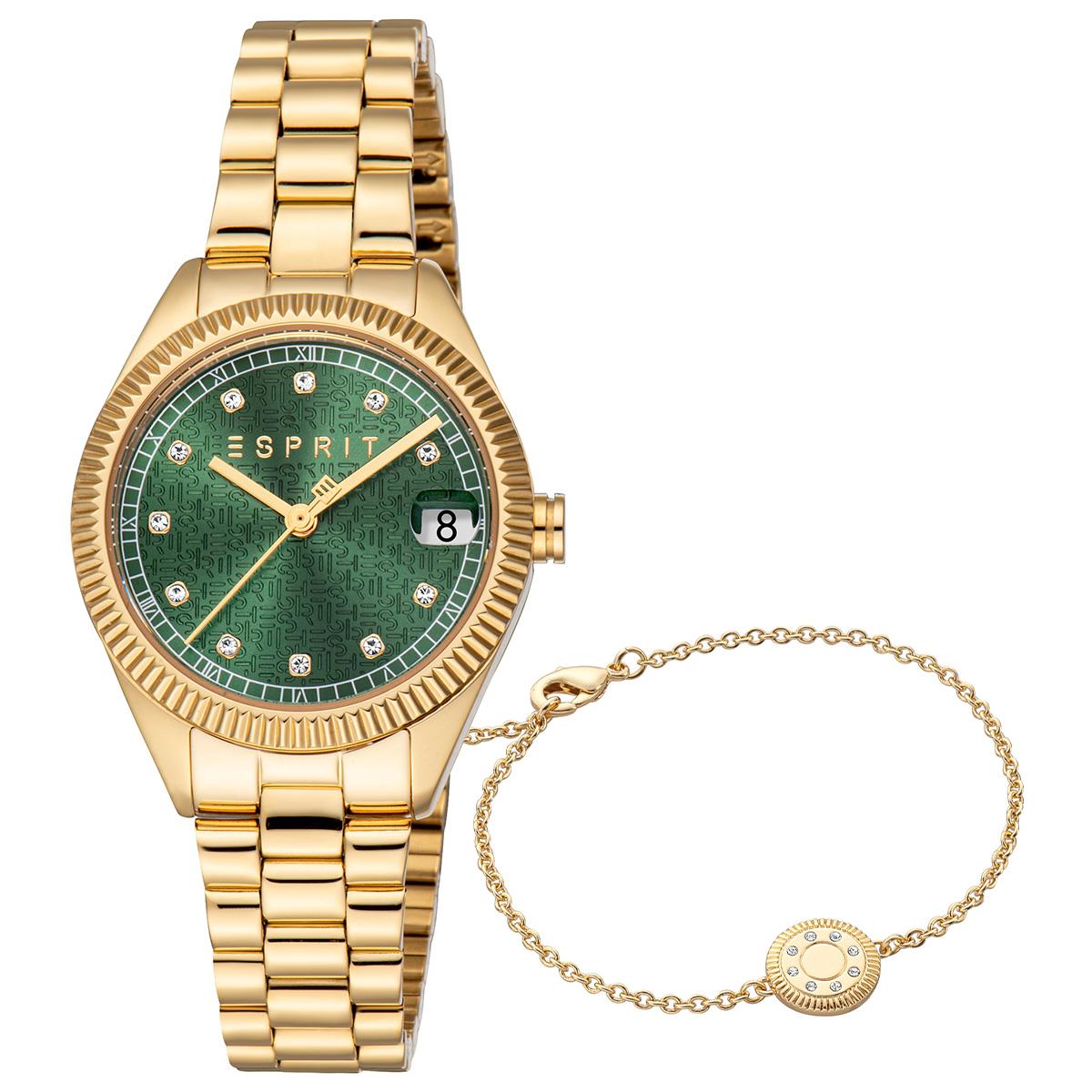 Esprit ES1L433M0035 Kadın Kol Saati ve Bileklik Seti