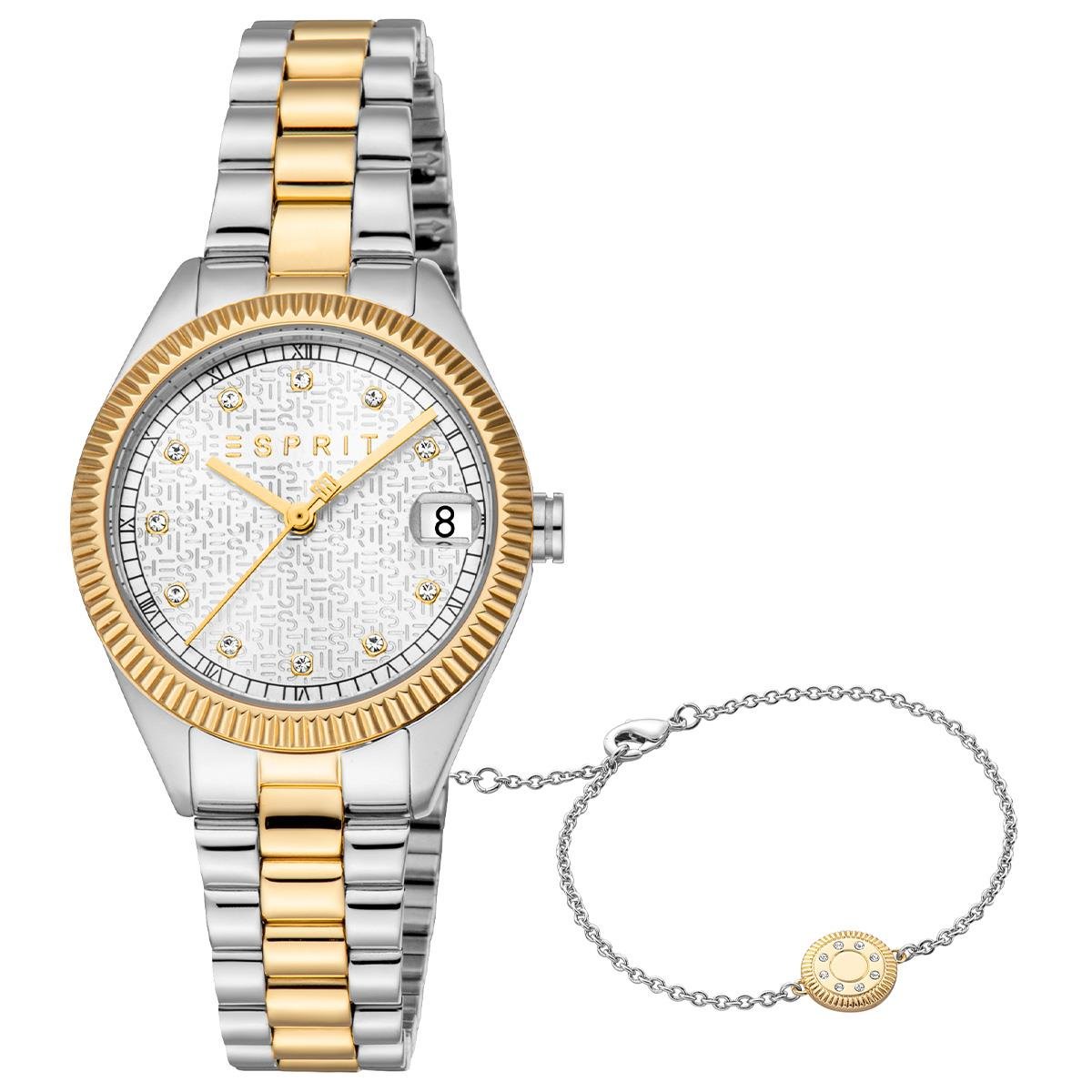 Esprit ES1L433M0055 Kadın Kol Saati ve Bileklik Seti