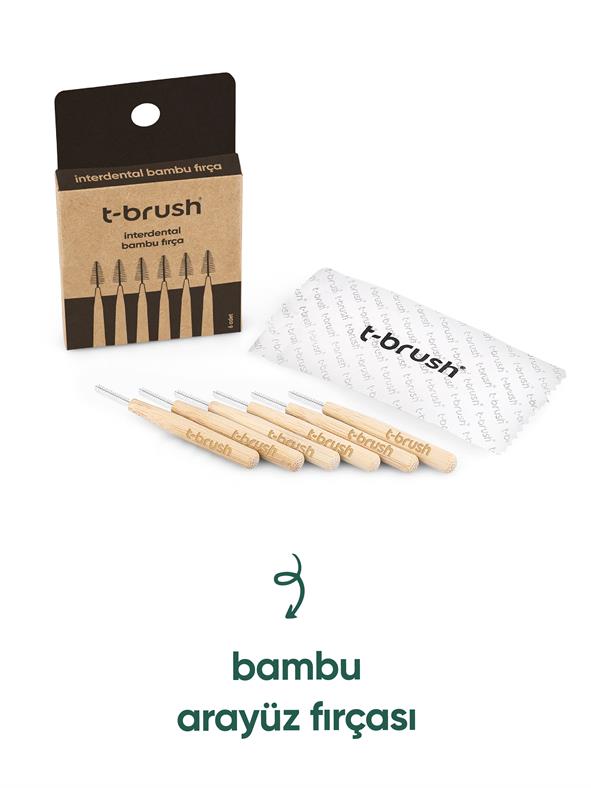 T-Brush Bambu Arayüz Fırçası ( 6 adet)