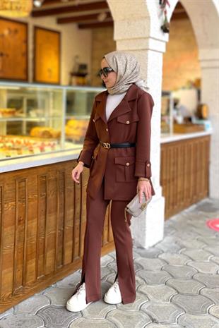 NOIRRE DESİGNTakımBlazer Takım - Acı Kahve