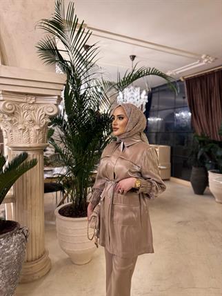 NOIRRE DESİGNTakımLilibeth Shine Takım vizon