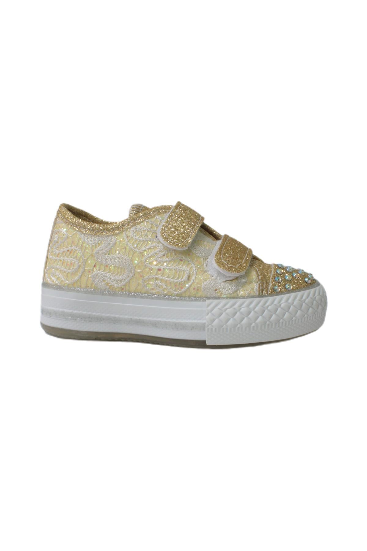 İlhan Paşaoğlu Cırtlı Bebek Spor Ayakkabısı Dore