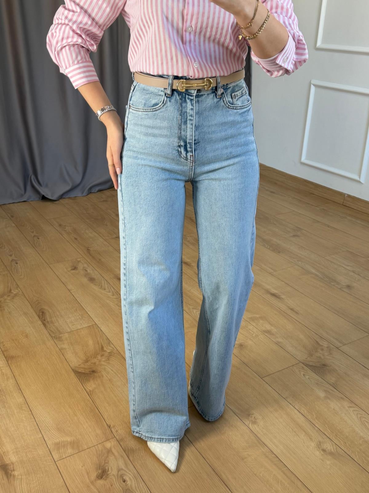 Buz Mavisi Straight Jean
