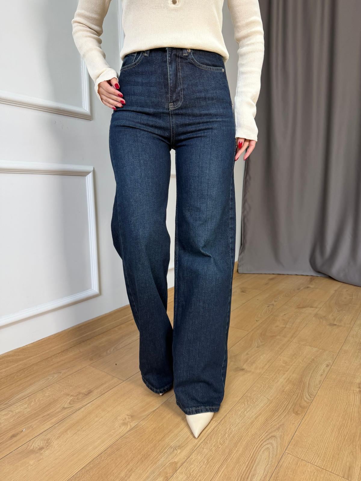 Lacivert Straight Jean