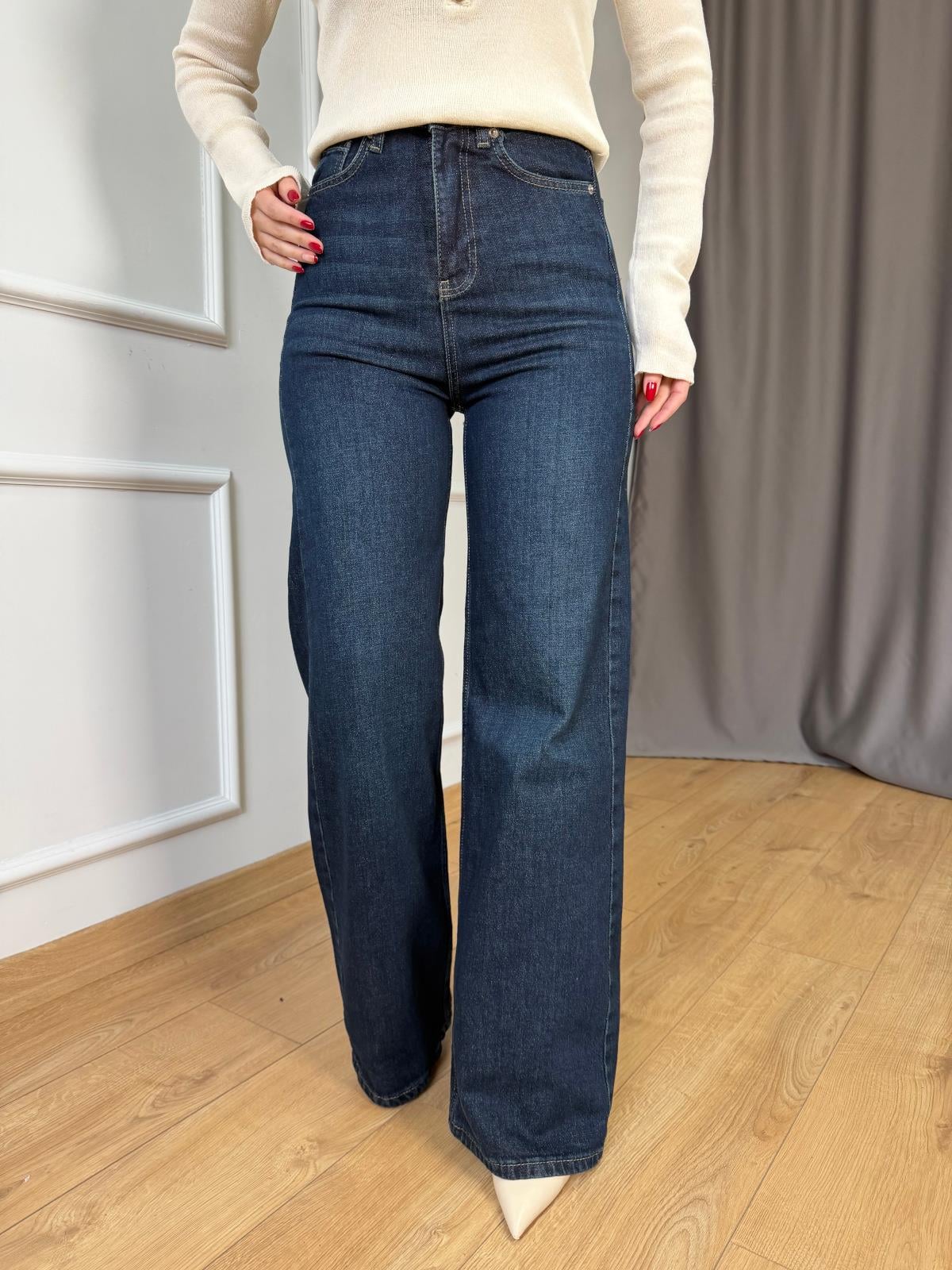 Lacivert Straight Jean