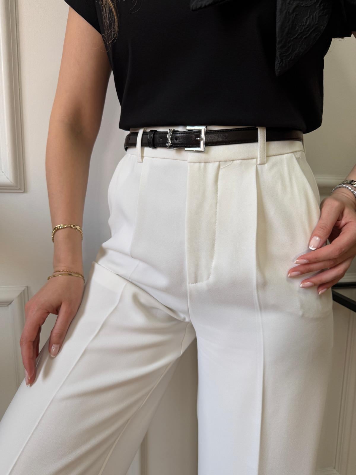 Siyah Marka Model İnce Kemer