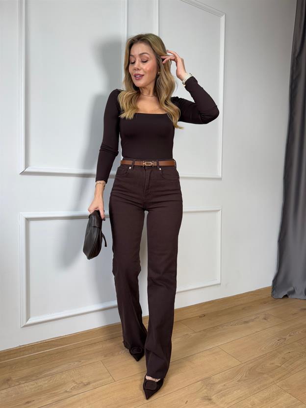 Acı Kahve Wide Leg Jean