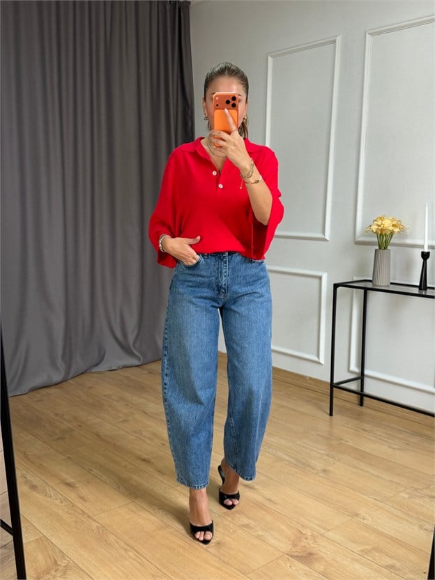 Açık Mavi Balon Jean