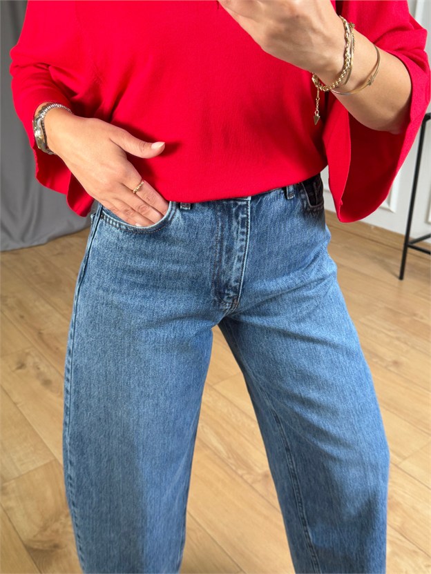 Açık Mavi Balon Jean