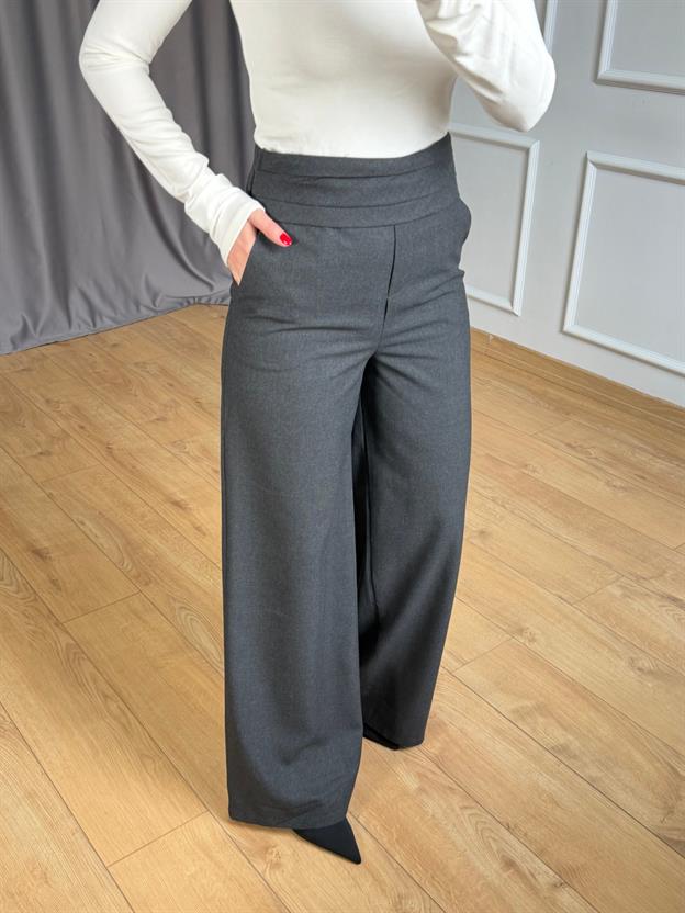 Antrasit Beli Drapeli Pantolon