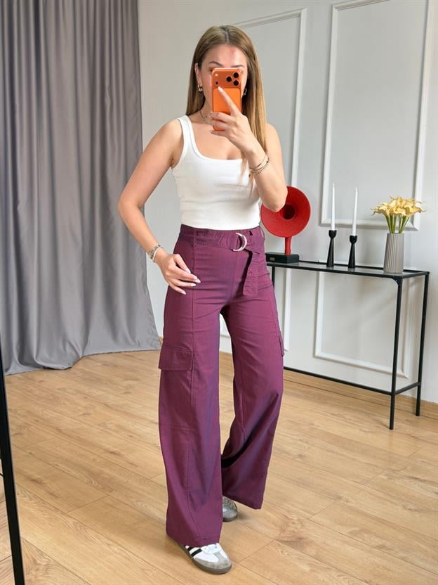 Bordo Kargo Pantolon