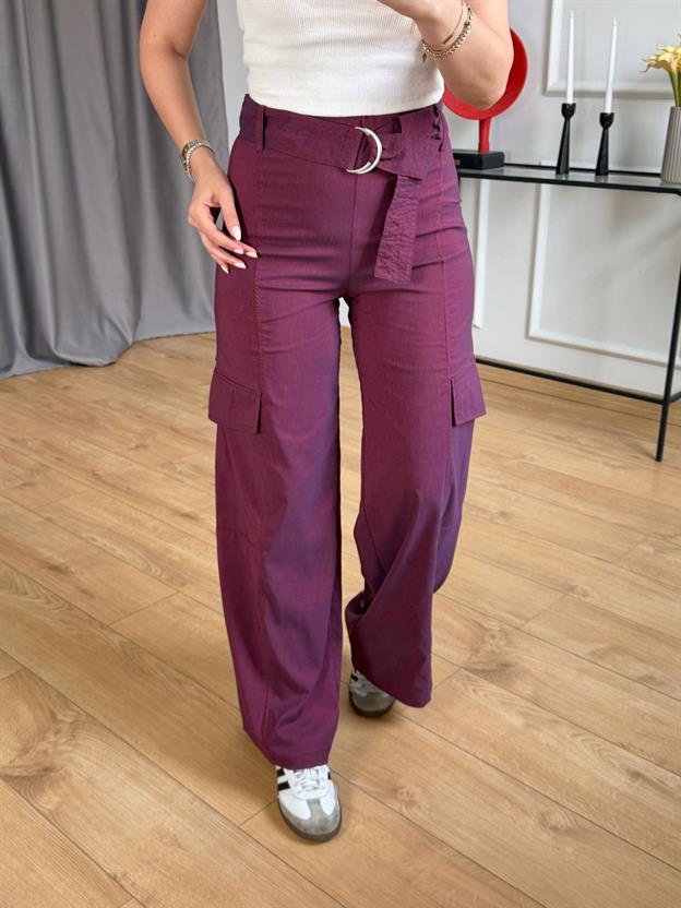 Bordo Kargo Pantolon