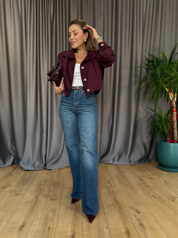 Bordo Tasarım Trençkot