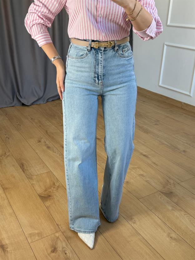 Buz Mavisi Straight Jean