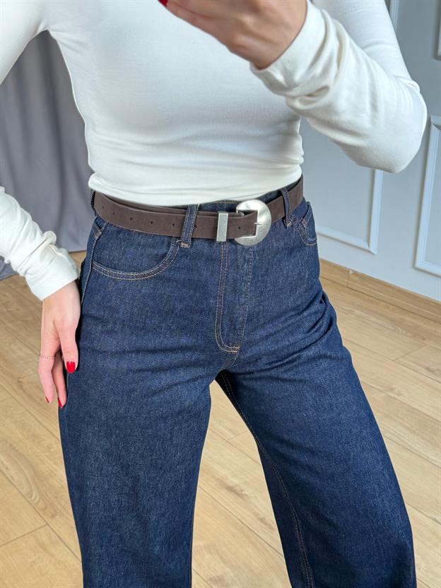 Flw Lacivert Straight Jean