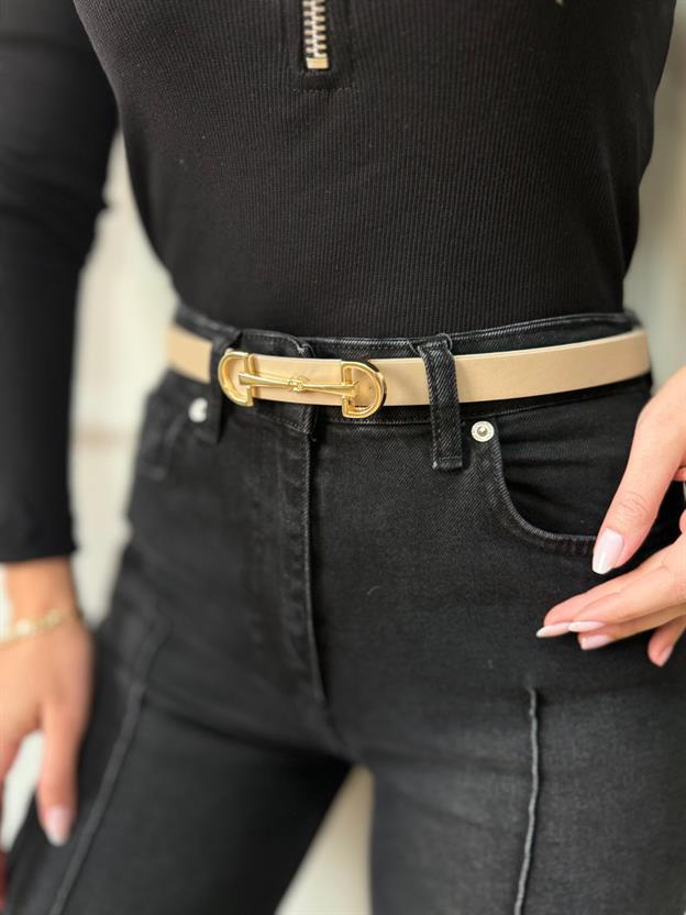 İnce Tokalı Vizon Kemer