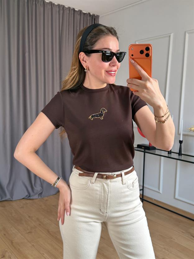 Kahve Dog Tshirt (Ön Sipariş Ürünüdür)