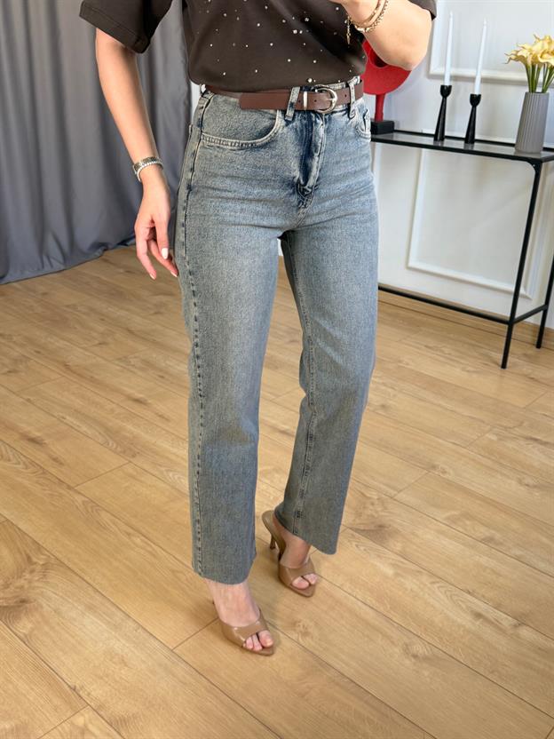 Kahve Kemerli Tint Jean