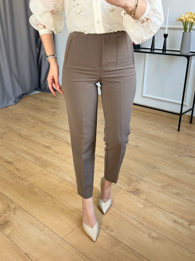 Kahve Önü Flotalı Pantolon