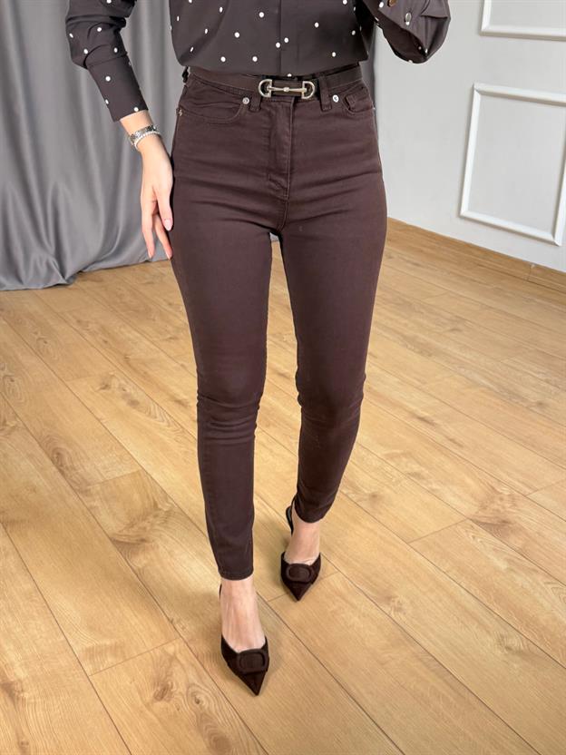 Kahve Skinny Jean