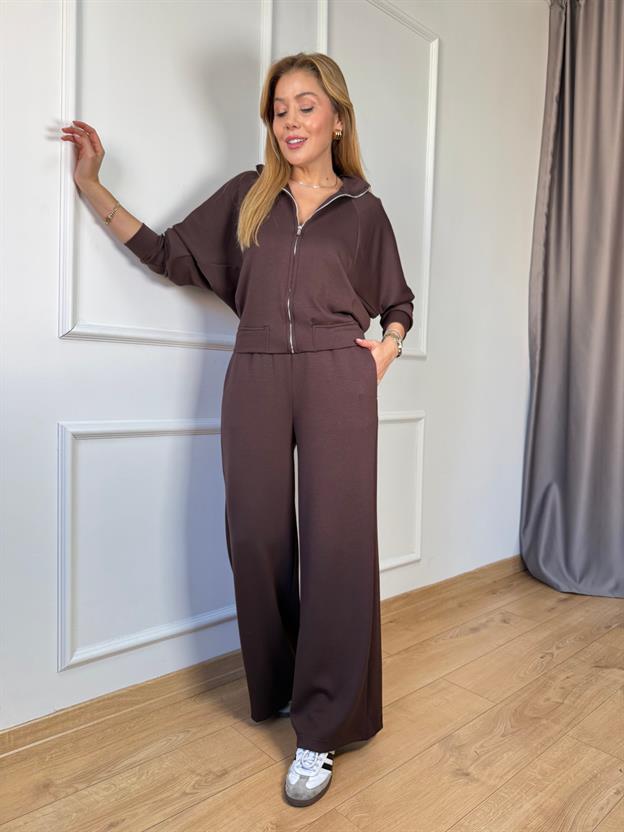 Kahve Yarasa Kol Modal Takım