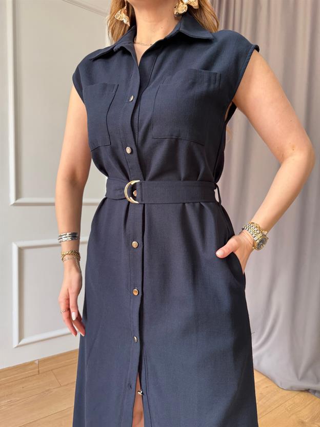 Lacivert Umman Elbise