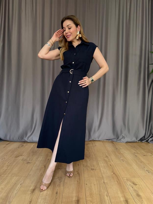 Lacivert Umman Elbise