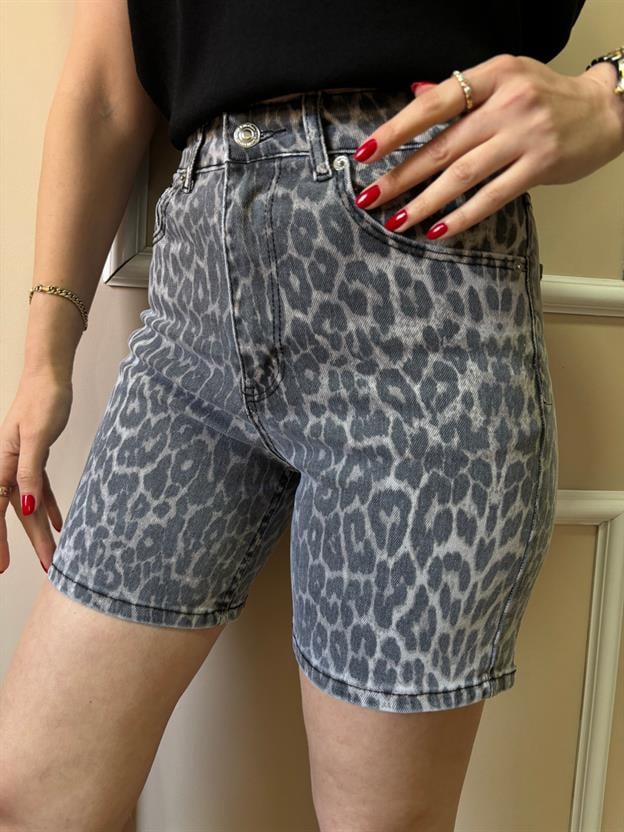 Leopar Jean Şort