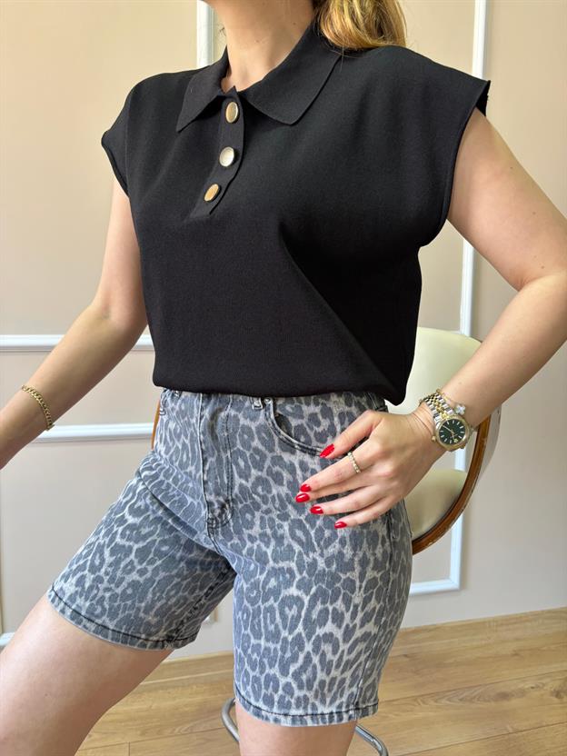 Leopar Jean Şort