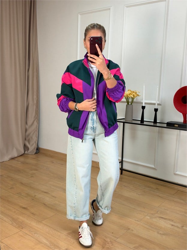 Mor Oversize Ceket