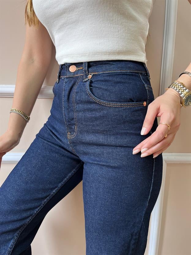 Orj. Marka Koyu Lacivert Wide Leg