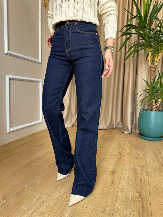 Orj. Marka Koyu Lacivert Wide Leg