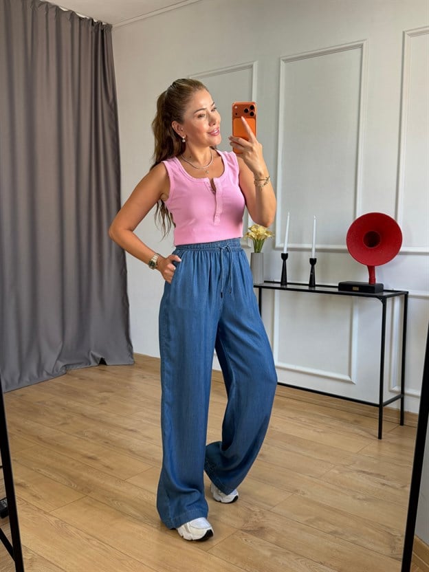 Pembe Eskitme Çıtçıtlı Atlet