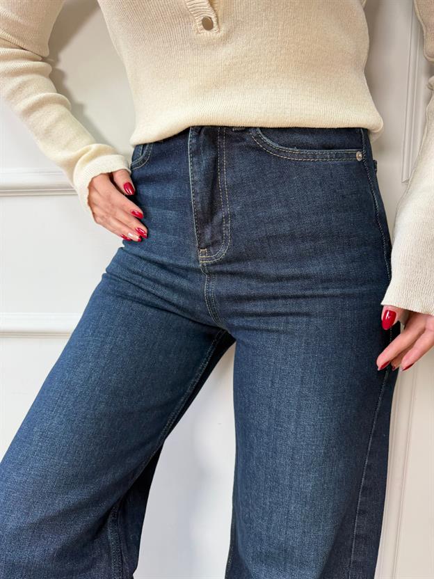 Lacivert Straight Jean