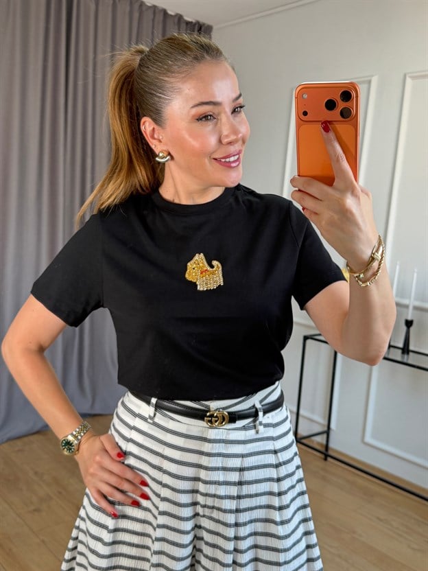 Siyah Agatha Tshirt