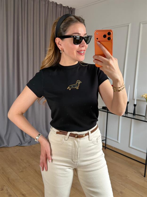 Siyah Dog Tshirt