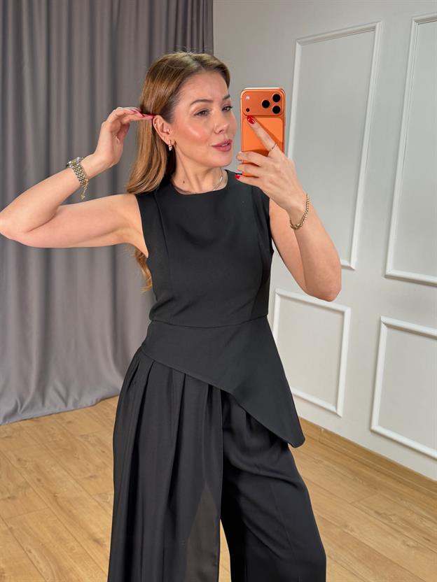 Siyah Tül Bluz