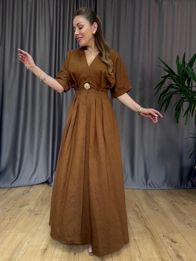 Tarçın Petunya Elbise