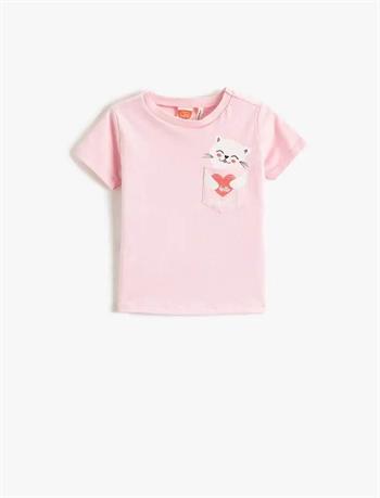 Koton Kız Çocuk T-shirt Pembe 3SMG10008AK 