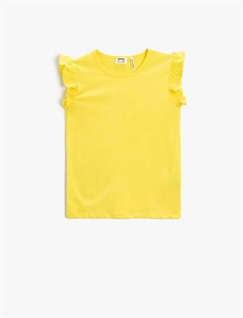 Koton Kız Çocuk T-Shirt Sarı 3SKG10022AK