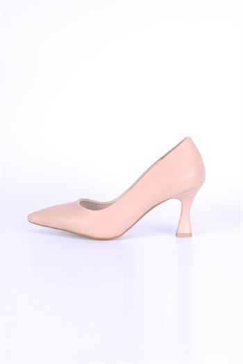 Trisiss Kadın Topuklu Ayakkabı Krem PM309 K6205 